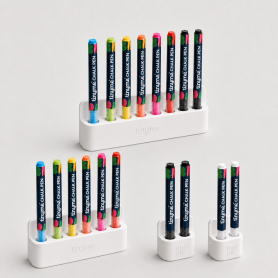 Chalk Marker & Holder Sets — Brights, Black and White