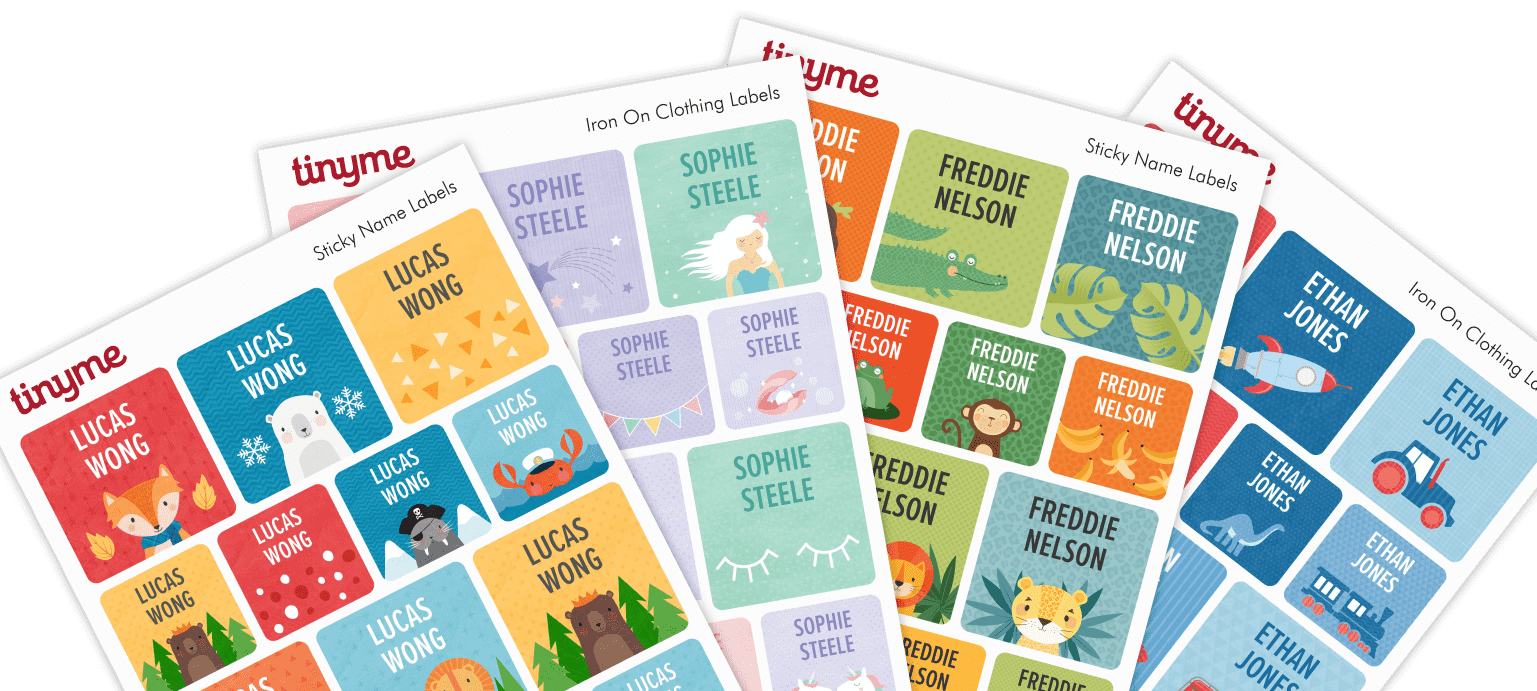 School Name Labels for Kids