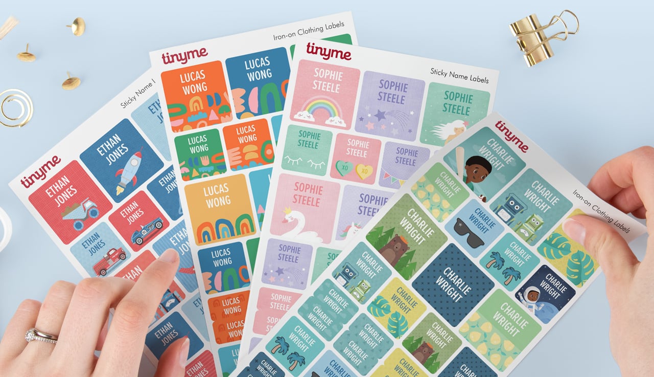 School Name Labels for Kids